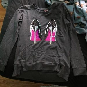 Juicy couture crew neck sweatshirt with sideslits